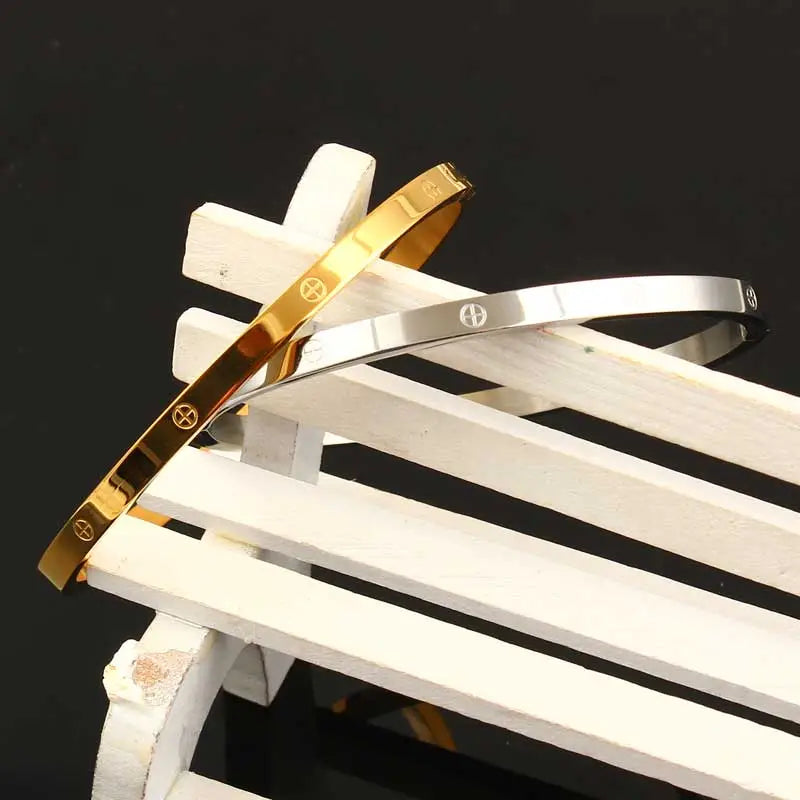 XUANHUA Stainless Steel Cuff Bracelets Bangles For Women Fashion Jewelry Charm Jewelry Accessories Bohemian Stylish Classic - Giftcare 