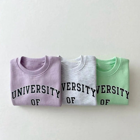 MILANCEL Baby Hoodies Toddler Boys Sweatshirts Toddler Girls Clothes Letter Print Infant Hoodies - Giftcare 