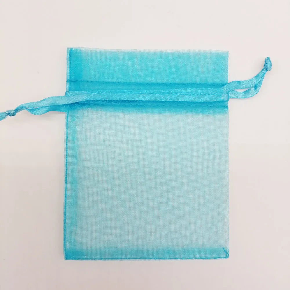 100pcs/lot 5x7/7x9/10x15cm Organza Jewelry Bags Pouch Organza Drawstring Bag Jewelry Packaging For Jewelry Pouches Jewellery Bag - Giftcare 