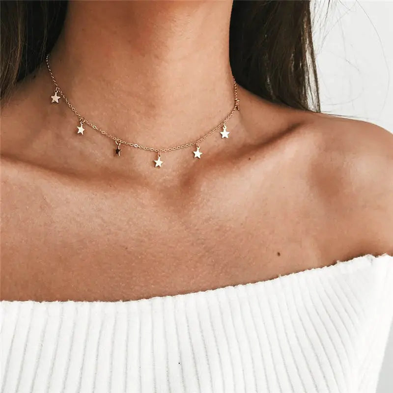 New Double Layer Necklace For Women Imitation Pearl Crystal Heart Pendant Chokers Necklaces Girls Gift Bohemia Cheap Jewelry.Free Shipping - Giftcare 