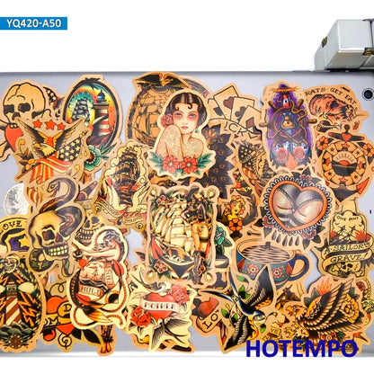 50pcs Mixed Sexy Beauty Old School Sailor Tattoo Art Fashion Funny Sticker for Phone Laptop Case Guitar Skateboard Bike Stickers