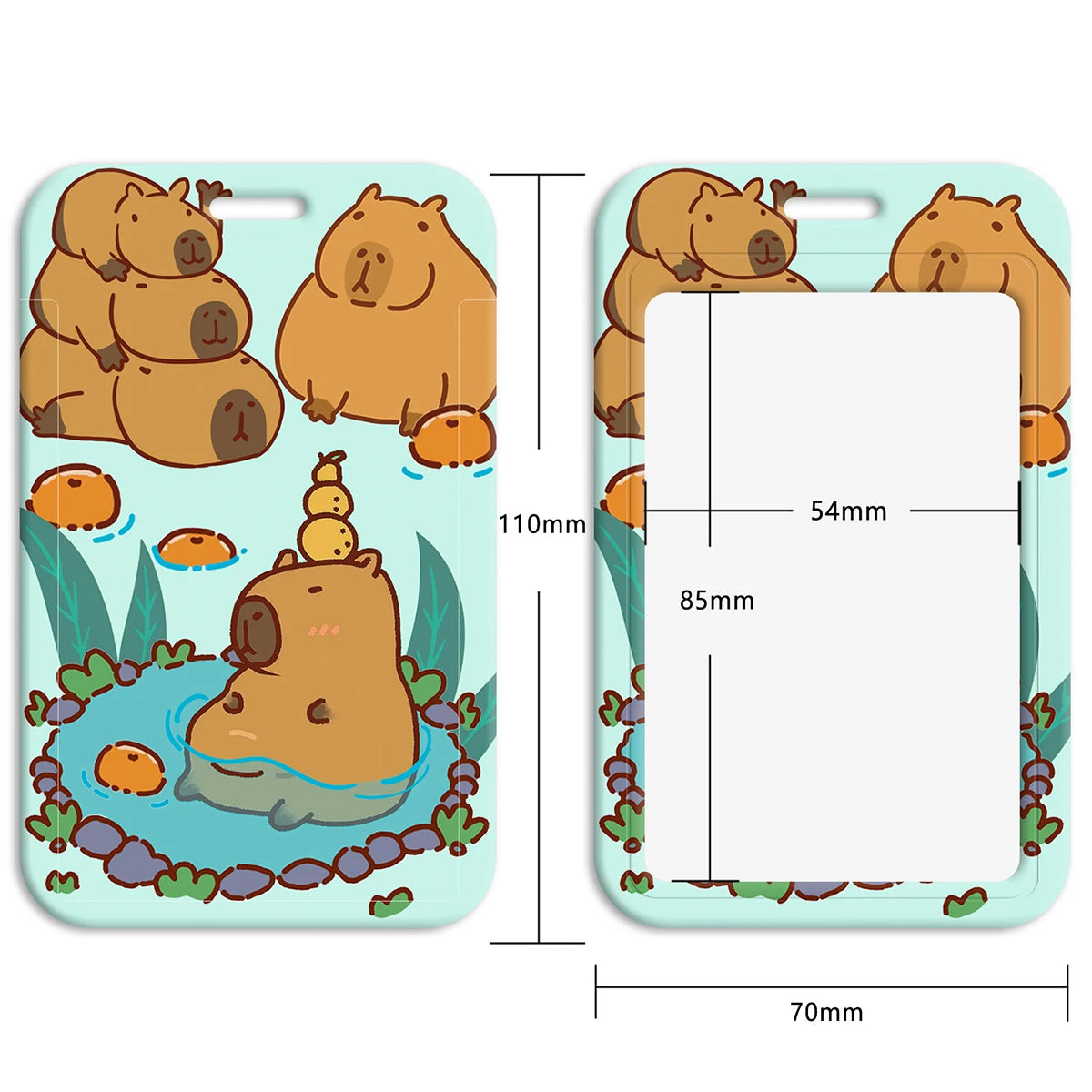 Cute Capybara Lanyard for Key Neck Strap lanyard Card ID Badge Holder Key Chain Key Holder Keyring Accessories Holiday Gifts