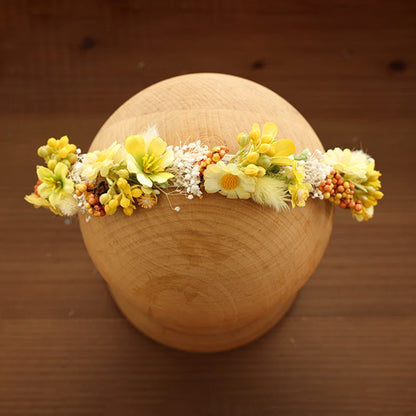 Baby Photography Accessories Full Moon Baby Artificial Flower Headband Decoration Adjustable Floral Headwear Newborn Photo Props