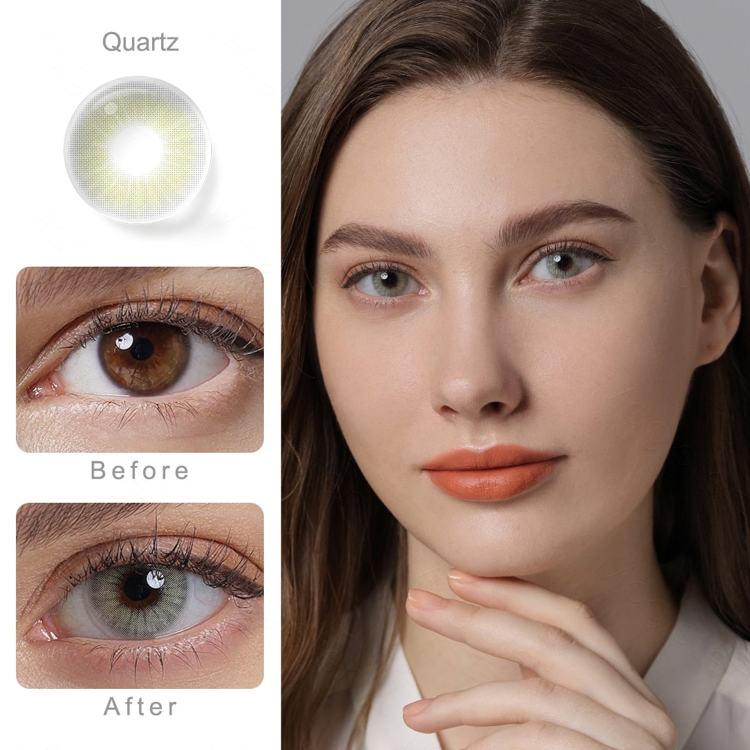 Natural Color Lens Eyes 1Pair Color Contact Lenses For Eyes Beauty - Giftcare 