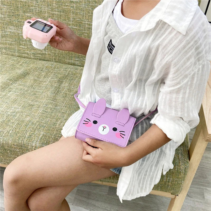 Children's Accessories Small Shoulder Bag Cute Rabbit BabyGirls Small Crossbody Bags Cartoon Kids Boys Mini Coin Purse Handbags