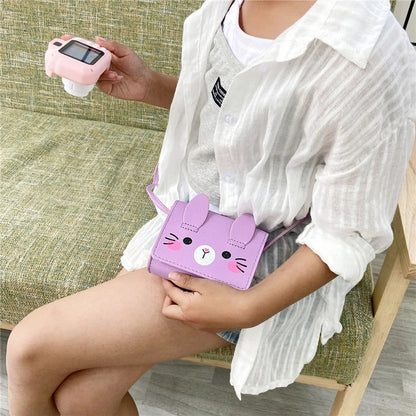 Children's Accessories Small Shoulder Bag Cute Rabbit BabyGirls Small Crossbody Bags Cartoon Kids Boys Mini Coin Purse Handbags