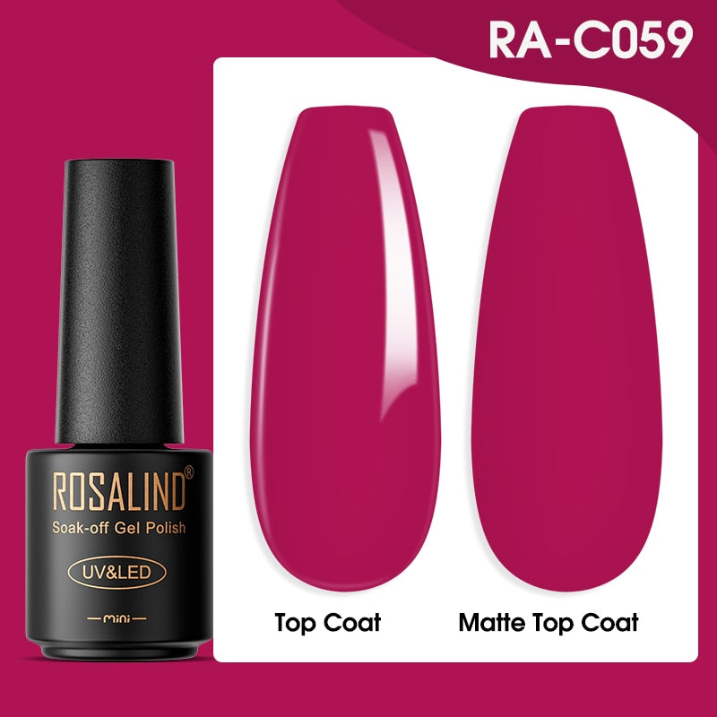 ROSALIND Gel Nail Polish Lamp All For Nails Art Manicure With Matt Base - Giftcare 