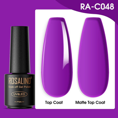 ROSALIND Gel Nail Polish Lamp All For Nails Art Manicure With Matt Base - Giftcare 