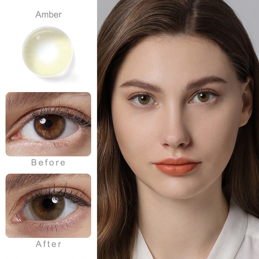 Natural Color Lens Eyes 1Pair Color Contact Lenses For Eyes Beauty - Giftcare 