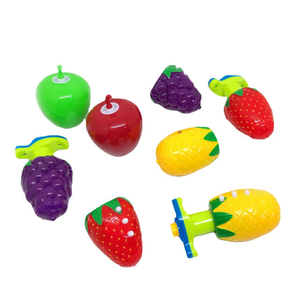 Flashing Spinning Twirl Top Children Light up Toy, Fruit Animal Shapes Heart Crown, LED, Music Gyroscope Launcher Birthday Gift