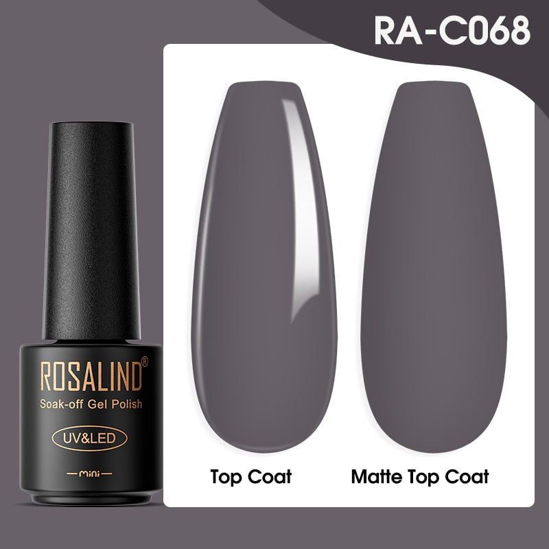 ROSALIND Gel Nail Polish Lamp All For Nails Art Manicure With Matt Base - Giftcare 