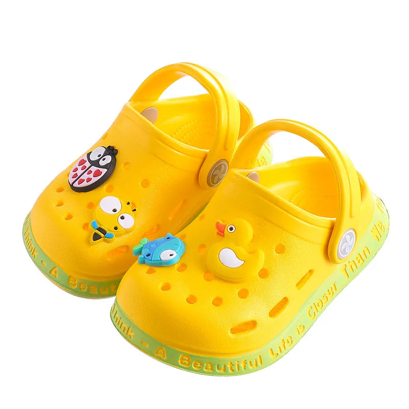 Summer Kids sandals Boys Girls Mules Cartoon baby Slippers Flat Summer Cartoon Children's Garden Shoes - Giftcare 