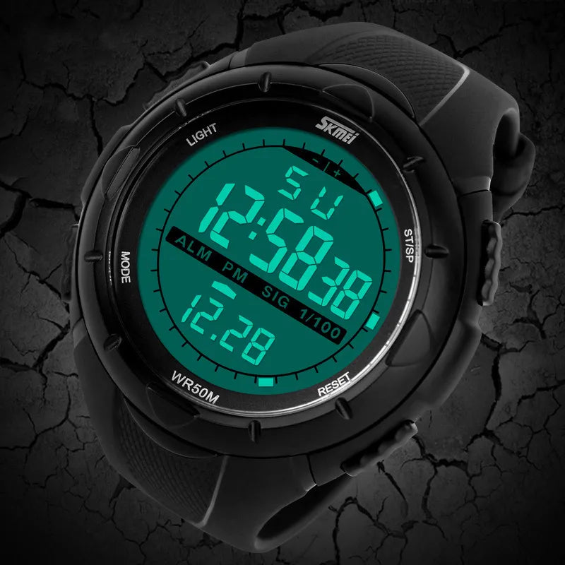 SKMEI Fashion Simple Sport watch Men Military Watches Alarm Clock Shock Resistant Waterproof Digital Watch reloj hombre 1025 - Giftcare 