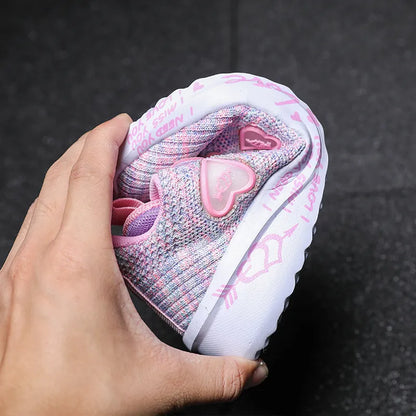 2023 Girls Casual Shoes Light Mesh Sneakers Kids Summer Children Autumn Tenis Cute Sport Cartoon Female Running Sock Footwear 8 - Giftcare 