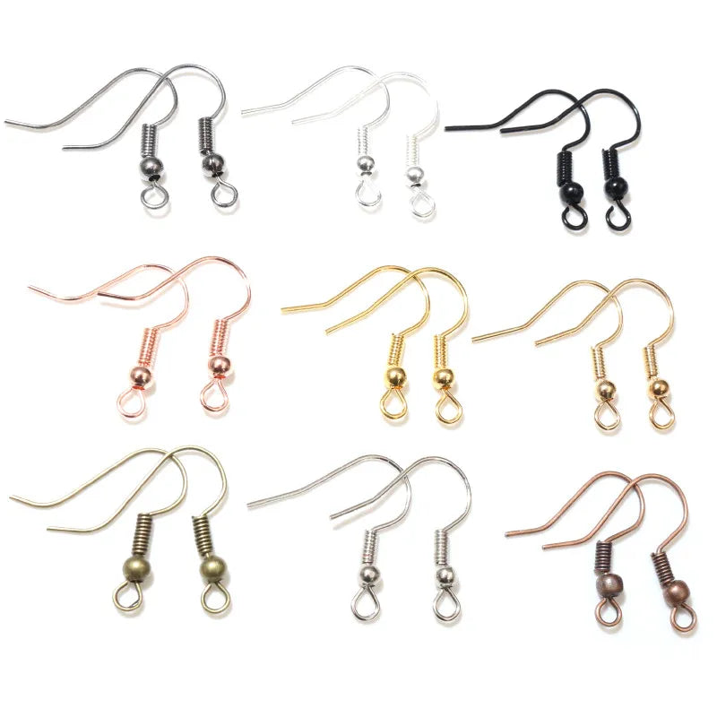 100pcs/lot 20x17mm DIY Earring Findings Earrings Clasps Hooks Fittings DIY Jewelry Making Accessories Iron Hook Earwire Jewelry - Giftcare 