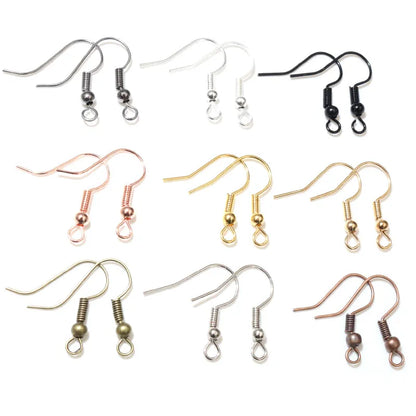 100pcs/lot 20x17mm DIY Earring Findings Earrings Clasps Hooks Fittings DIY Jewelry Making Accessories Iron Hook Earwire Jewelry - Giftcare 