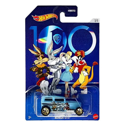 Original Hot Wheels Car 100 Years WB Vehicle 1/64 Alloy Diecast Fandango Mystery Machine 77 Dodge Van 40 Ford Boys Toys for Kids