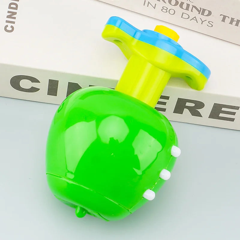 Flashing Spinning Twirl Top Children Light up Toy, Fruit Animal Shapes Heart Crown, LED, Music Gyroscope Launcher Birthday Gift