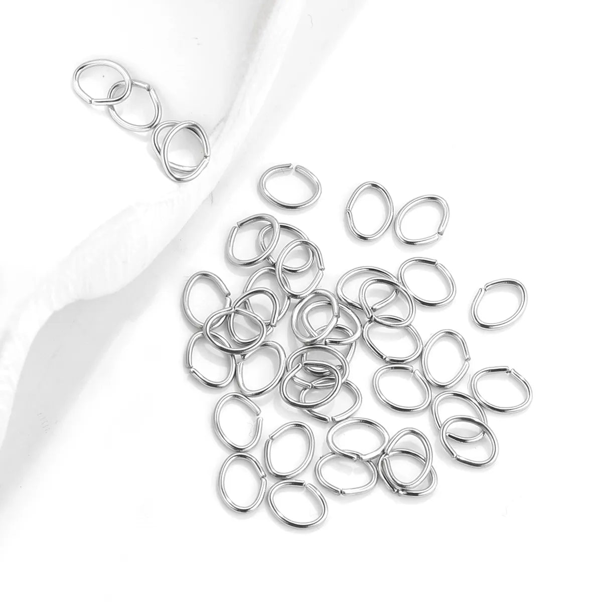 200pcs/Lot 3/4/5/6/7/8/10mm stainless steel DIY Jewelry Findings Open Single Loops Jump Rings & Split Ring for jewelry making - Giftcare 