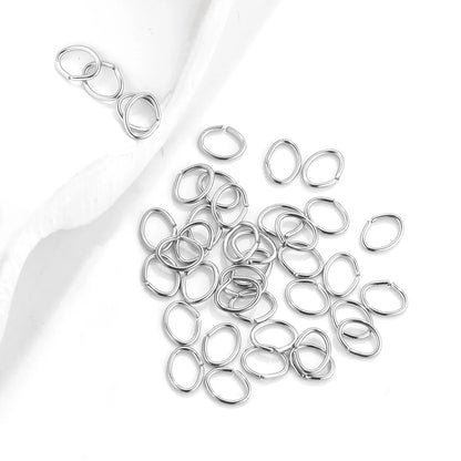 200pcs/Lot 3/4/5/6/7/8/10mm stainless steel DIY Jewelry Findings Open Single Loops Jump Rings & Split Ring for jewelry making - Giftcare 