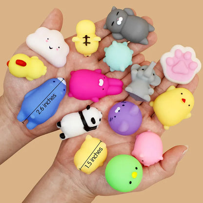 50-5PCS Kawaii Squishies Mochi Anima Squishy Toys For Kids Antistress Ball Squeeze Party Favors Stress Relief Toys For Birthday - Giftcare 