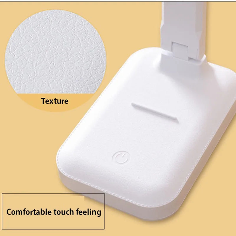 Folding Table Lamp Eye Protection Touch Dimmable LED Lamp Student Dormitory Bedroom Reading