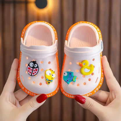Summer Kids sandals Boys Girls Mules Cartoon baby Slippers Flat Summer Cartoon Children's Garden Shoes - Giftcare 