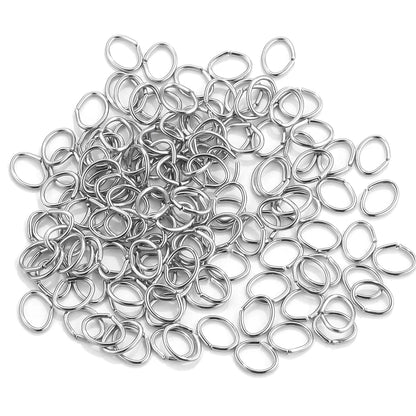 200pcs/Lot 3/4/5/6/7/8/10mm stainless steel DIY Jewelry Findings Open Single Loops Jump Rings & Split Ring for jewelry making - Giftcare 