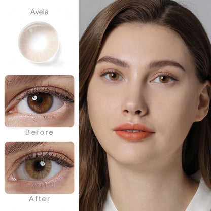Natural Color Lens Eyes 1Pair Color Contact Lenses For Eyes Beauty - Giftcare 