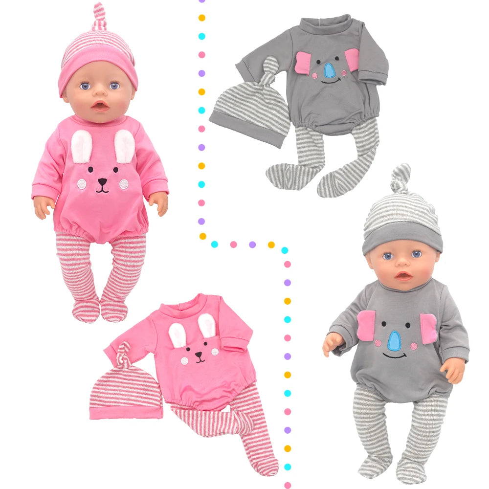 New Doll Suit Fit For 43cm Born Baby Doll 17 Inch Reborn Doll Clothes And Accessories