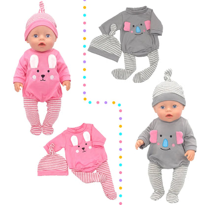 New Doll Suit Fit For 43cm Born Baby Doll 17 Inch Reborn Doll Clothes And Accessories