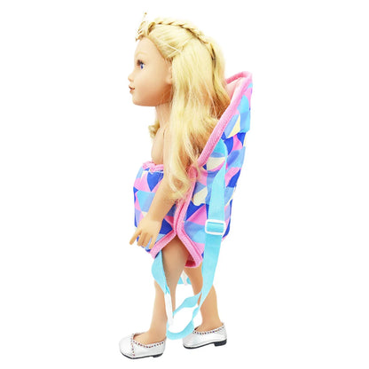Baby Doll Plush Carrier Backpack Doll Accessories Front/Back Carrier With Straps 43cm Newborn Doll Accessories Outgoing Packets
