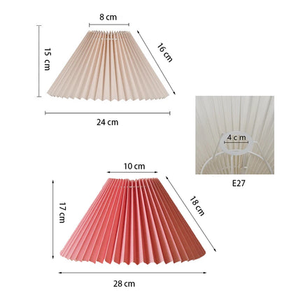 Table Lamp Cover DIY Pleated Lamp cover Wall Lamp/floor Lamp/pendant lamp Handmade Cloth cover