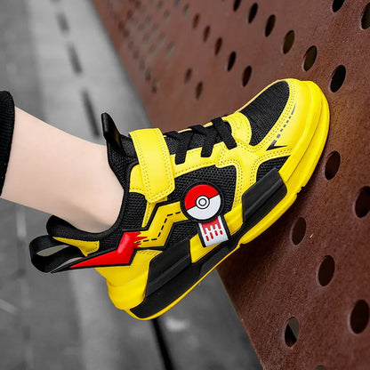 Pikachu Pokemon Children Cartoon Sports Shoes Fashion Anime Boy Girl Sneakers Student Casual Running Shoe Breathable Lightweight - Giftcare 