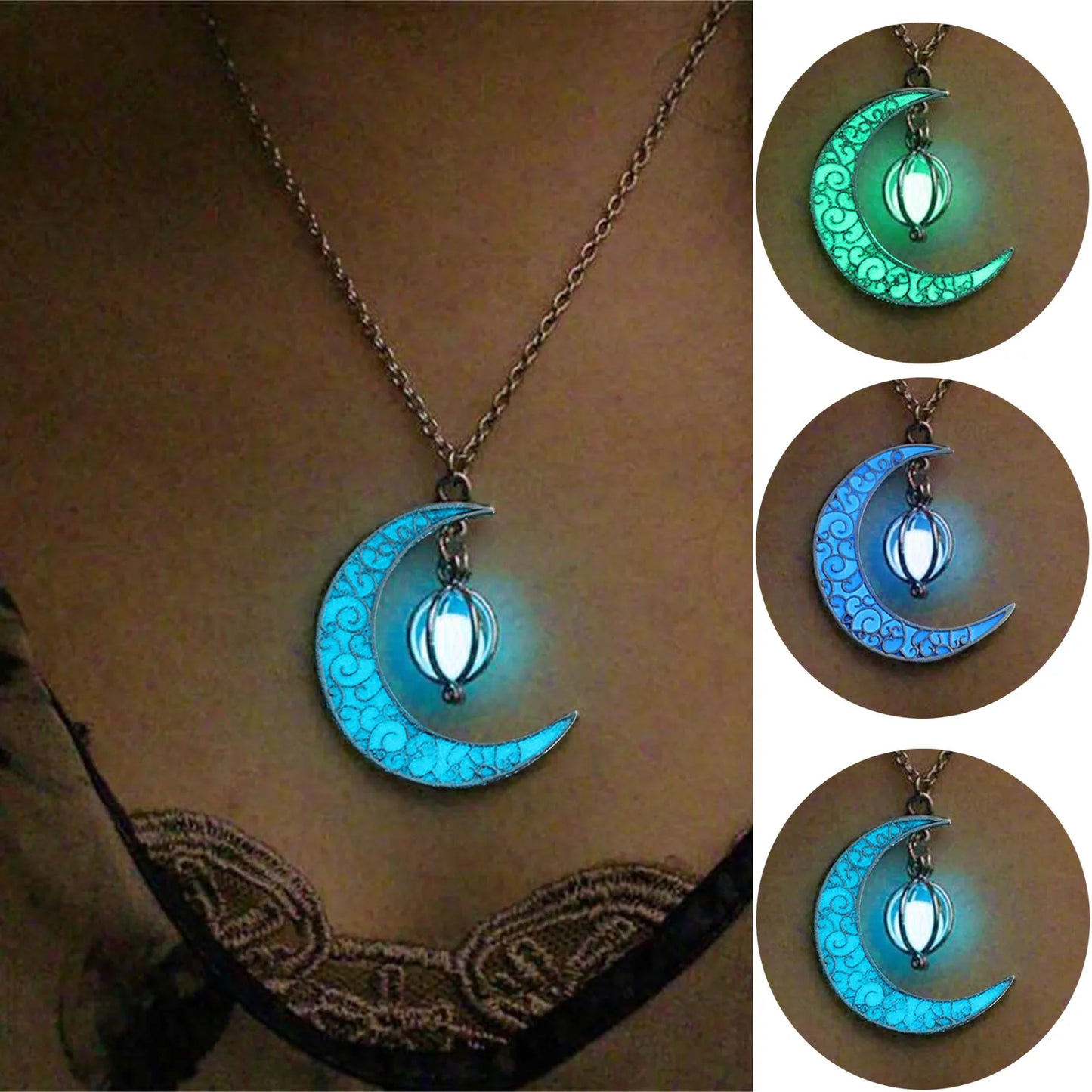 Whirlwind Luminous Necklaces Pendants For Womens