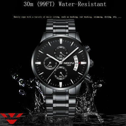 NIBOSI Relogio Masculino Men Watches Luxury Famous Top Brand Men's Fashion Casual Dress Watch Military Quartz Wristwatches Saat - Giftcare 