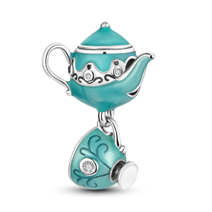 Silver Plated Charms For Woman Summer Green Cactus Avocado Beads Fit Original Bracelet Necklace DIY Dangle Charms