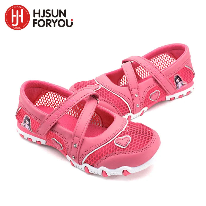 2023 New Summer High Quality Non-slip Children Shoes Girls Fashion Sandals Cartoon Princess Sandals Kids Flat - Giftcare 