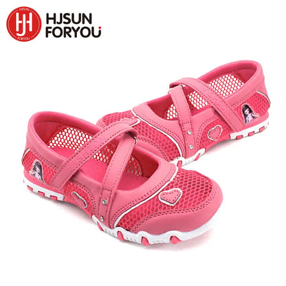 2023 New Summer High Quality Non-slip Children Shoes Girls Fashion Sandals Cartoon Princess Sandals Kids Flat - Giftcare 