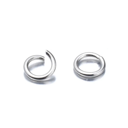 200pcs/Lot 3/4/5/6/7/8/10mm stainless steel DIY Jewelry Findings Open Single Loops Jump Rings & Split Ring for jewelry making - Giftcare 