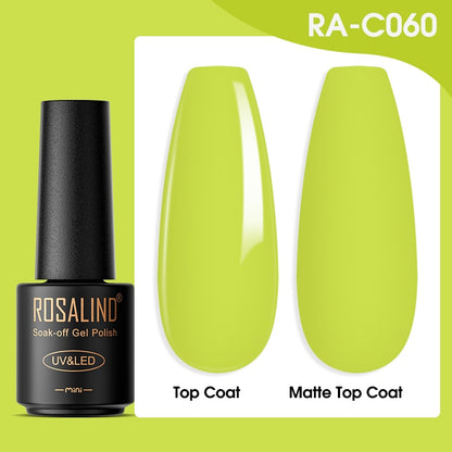 ROSALIND Gel Nail Polish Lamp All For Nails Art Manicure With Matt Base - Giftcare 