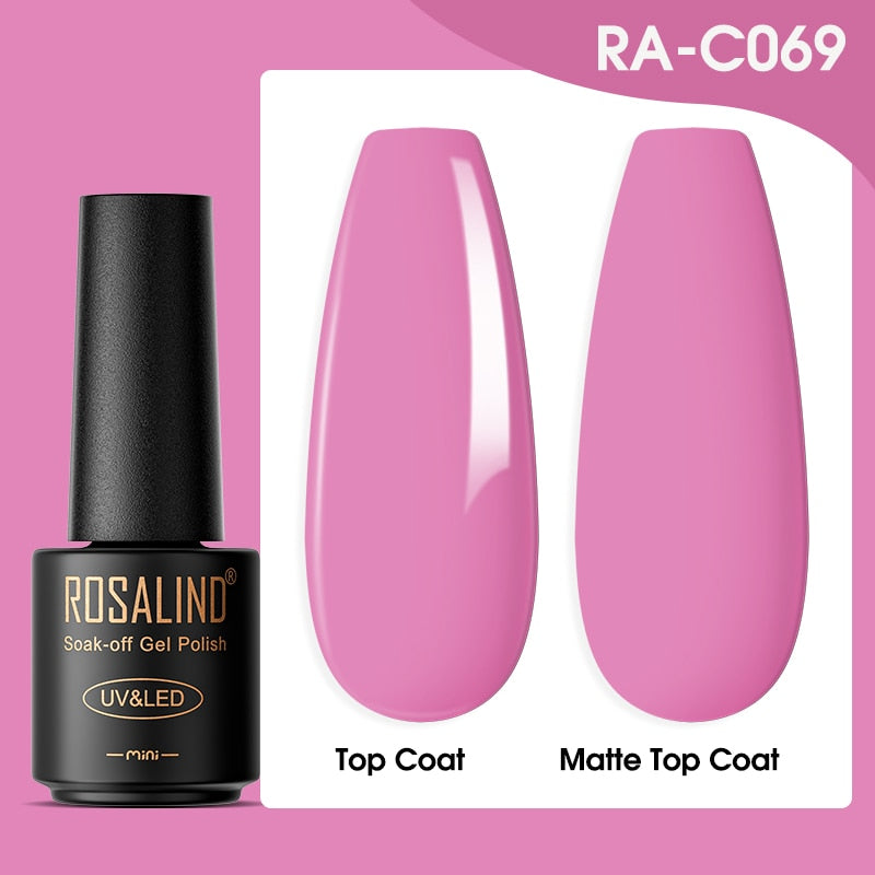ROSALIND Gel Nail Polish Lamp All For Nails Art Manicure With Matt Base - Giftcare 