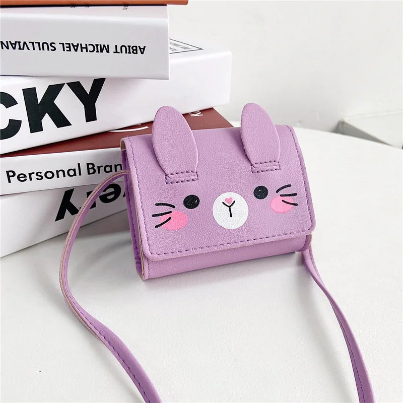 Children's Accessories Small Shoulder Bag Cute Rabbit BabyGirls Small Crossbody Bags Cartoon Kids Boys Mini Coin Purse Handbags