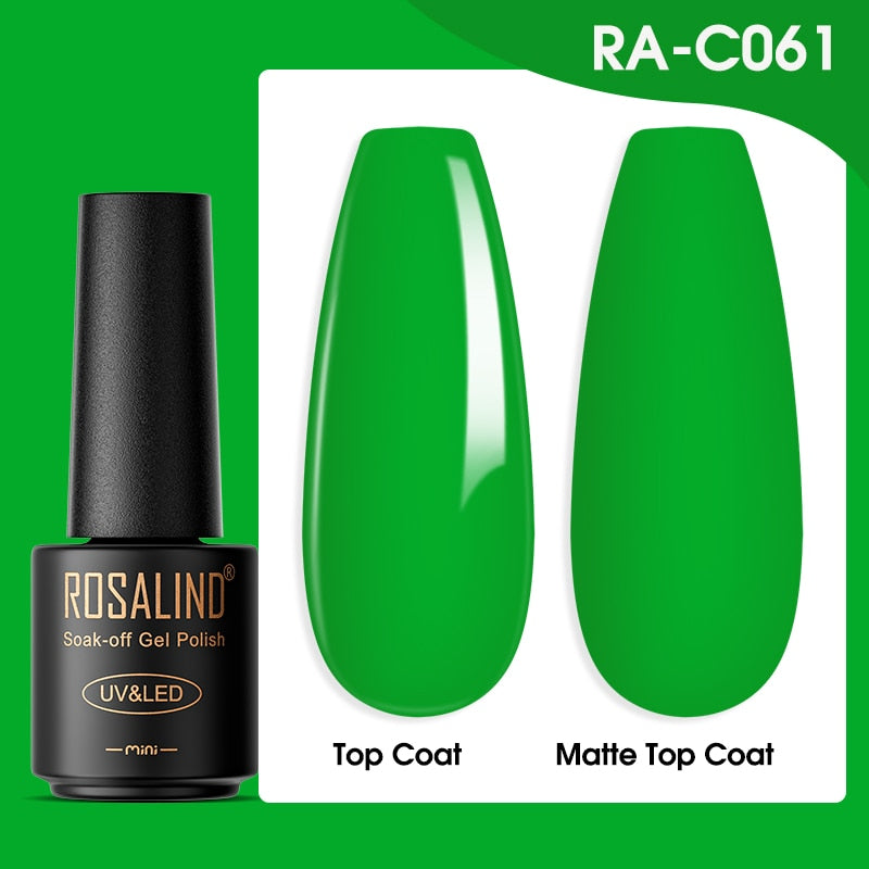 ROSALIND Gel Nail Polish Lamp All For Nails Art Manicure With Matt Base - Giftcare 