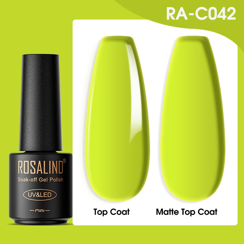 ROSALIND Gel Nail Polish Lamp All For Nails Art Manicure With Matt Base - Giftcare 
