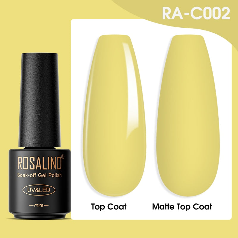 ROSALIND Gel Nail Polish Lamp All For Nails Art Manicure With Matt Base - Giftcare 