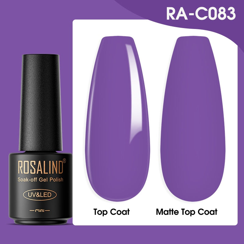 ROSALIND Gel Nail Polish Lamp All For Nails Art Manicure With Matt Base - Giftcare 