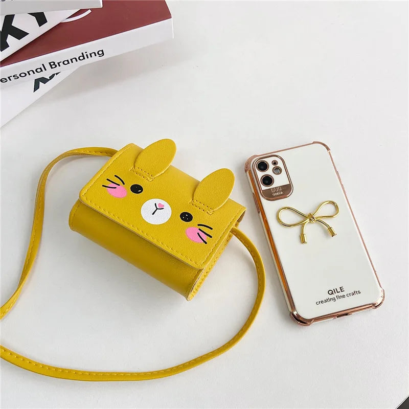 Children's Accessories Small Shoulder Bag Cute Rabbit BabyGirls Small Crossbody Bags Cartoon Kids Boys Mini Coin Purse Handbags