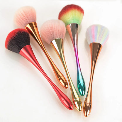 Rose Gold Powder Blush Brush Professional Make Up Brush Large Cosmetic Face Cont Cosmetic Face Cont brocha colorete Make Up Tool - Giftcare 