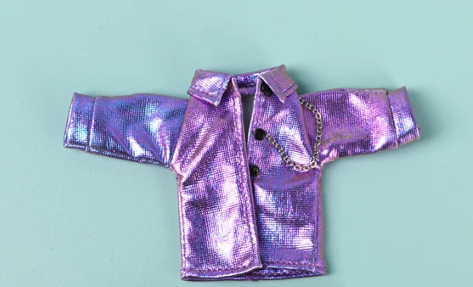 OB11 Baby Accessories Clothes for Baby Laser Bar Sets T-Shirts Jackets and Jeans Furniture for Dolls 1/12 Cool Anime Toys